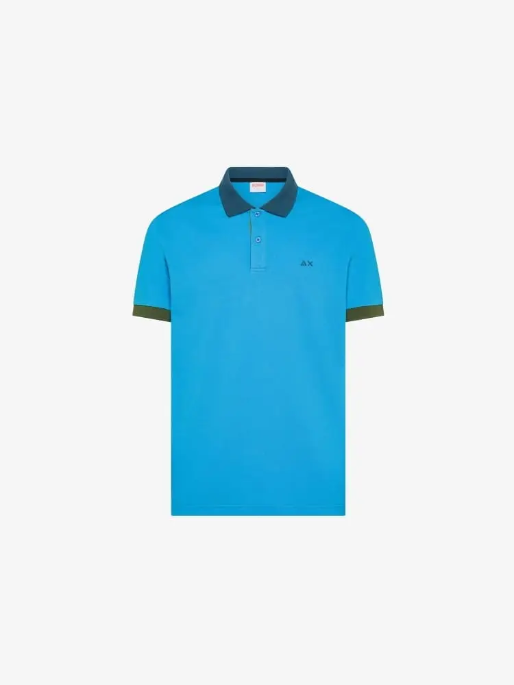 plo turchese uomo multicolor mini logo