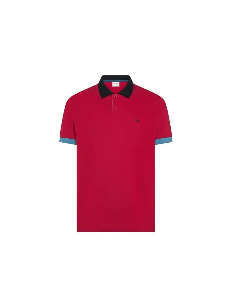 SUN68 Polo Rosso 4370650