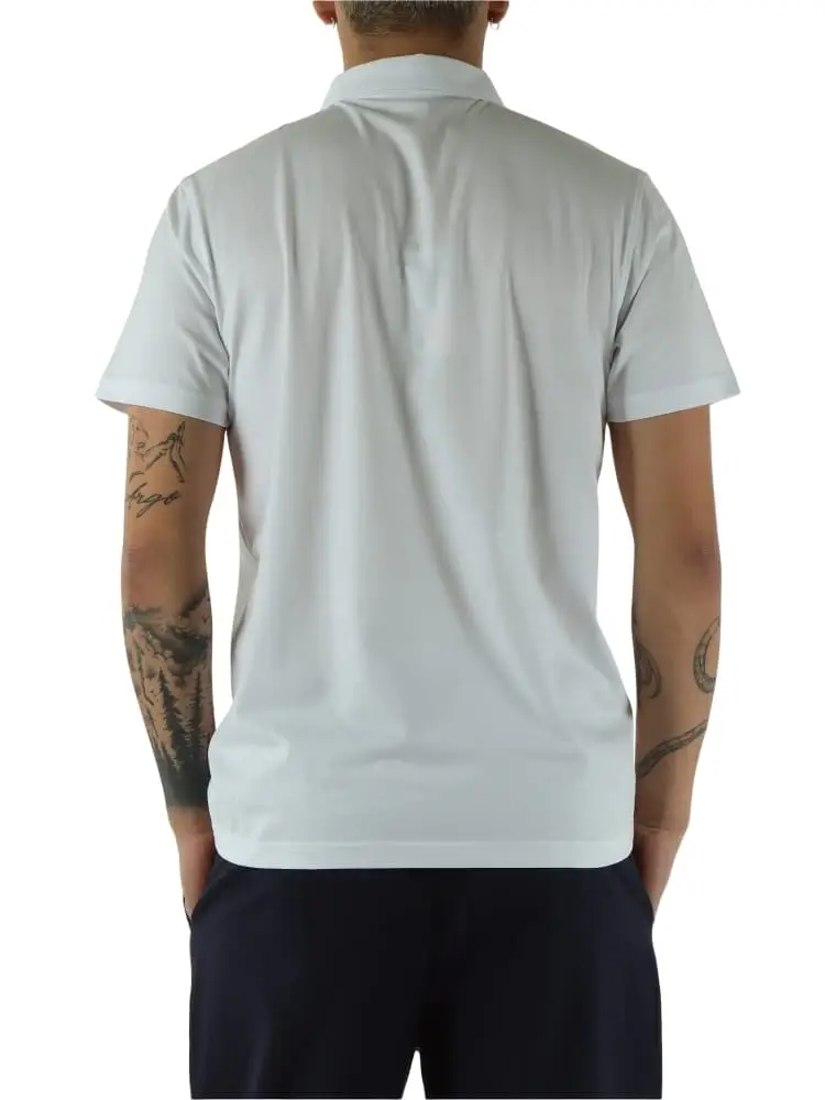 polo bianca uomo mini logo miniatura 2