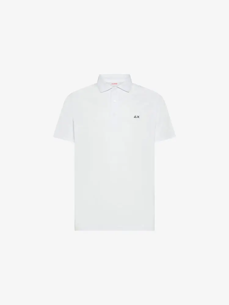 polo bianca uomo mini logo