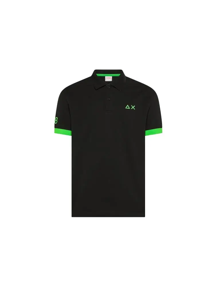 SUN68 Polo Nero 4370653