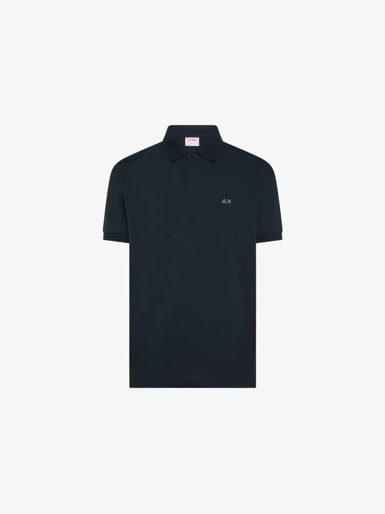 polo blu navy uomo mini logo