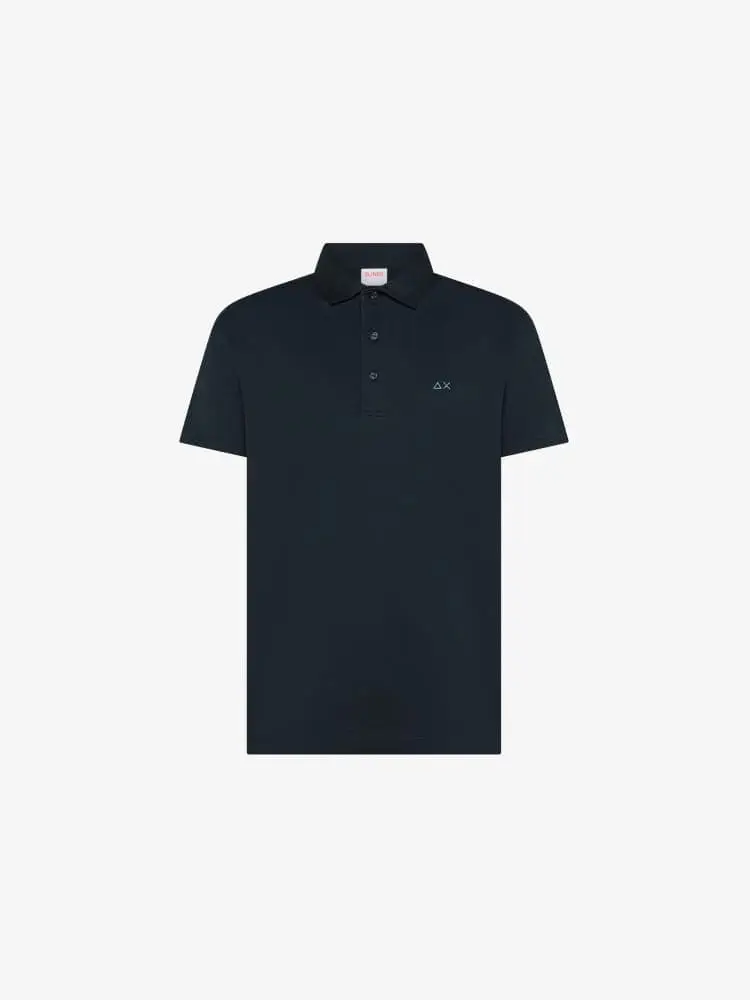 polo blu navy uomo mini logo