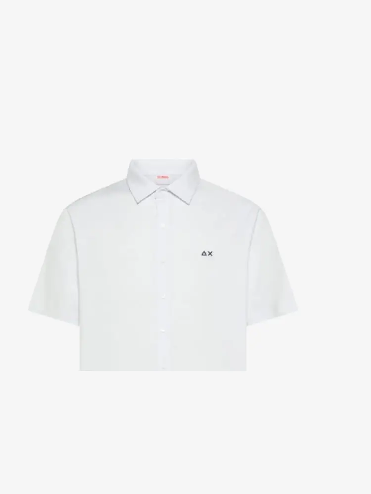 polo camicia bianca uomo mini logo miniatura 2