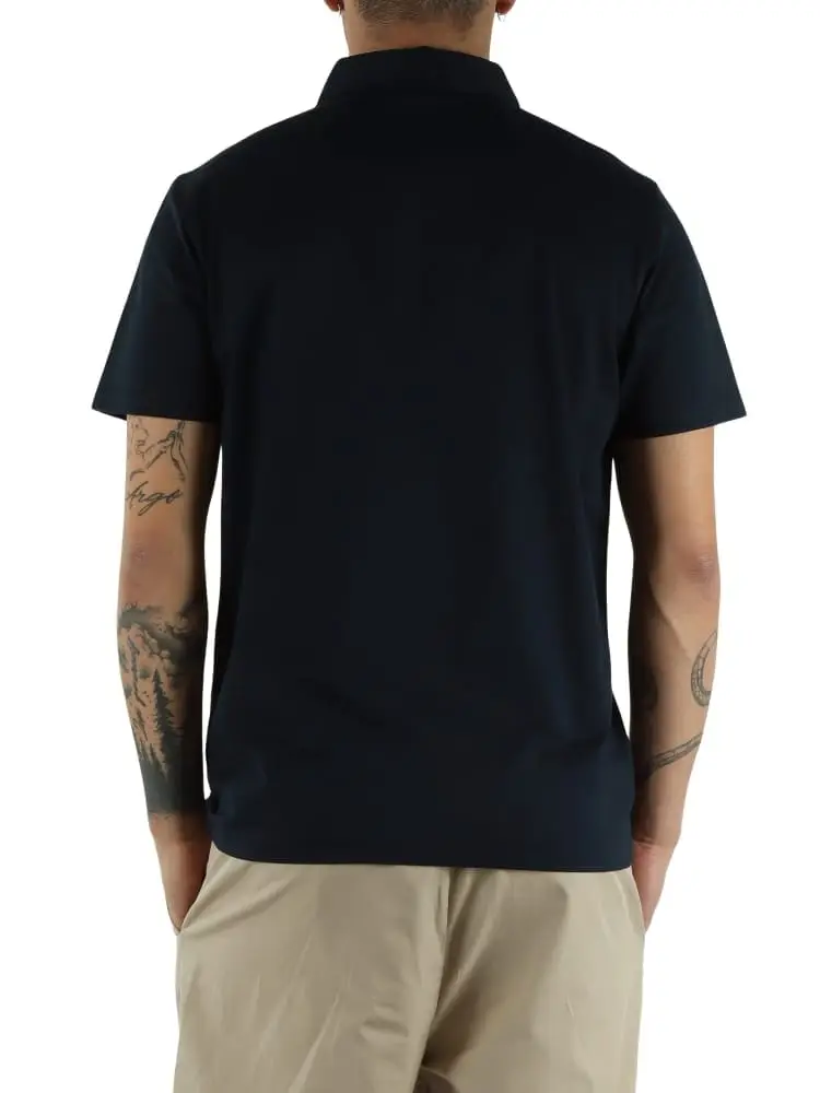 polo nera uomo mini logo miniatura 2