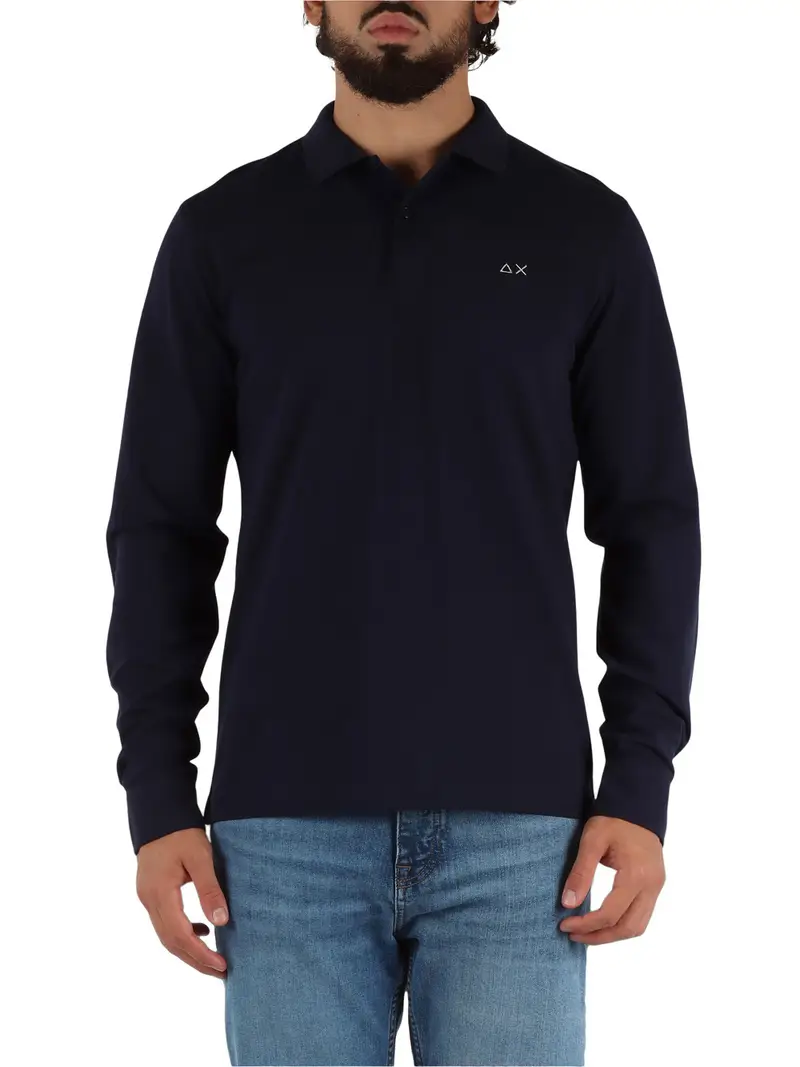 SUN68 Polo Uomo Blu 3219760