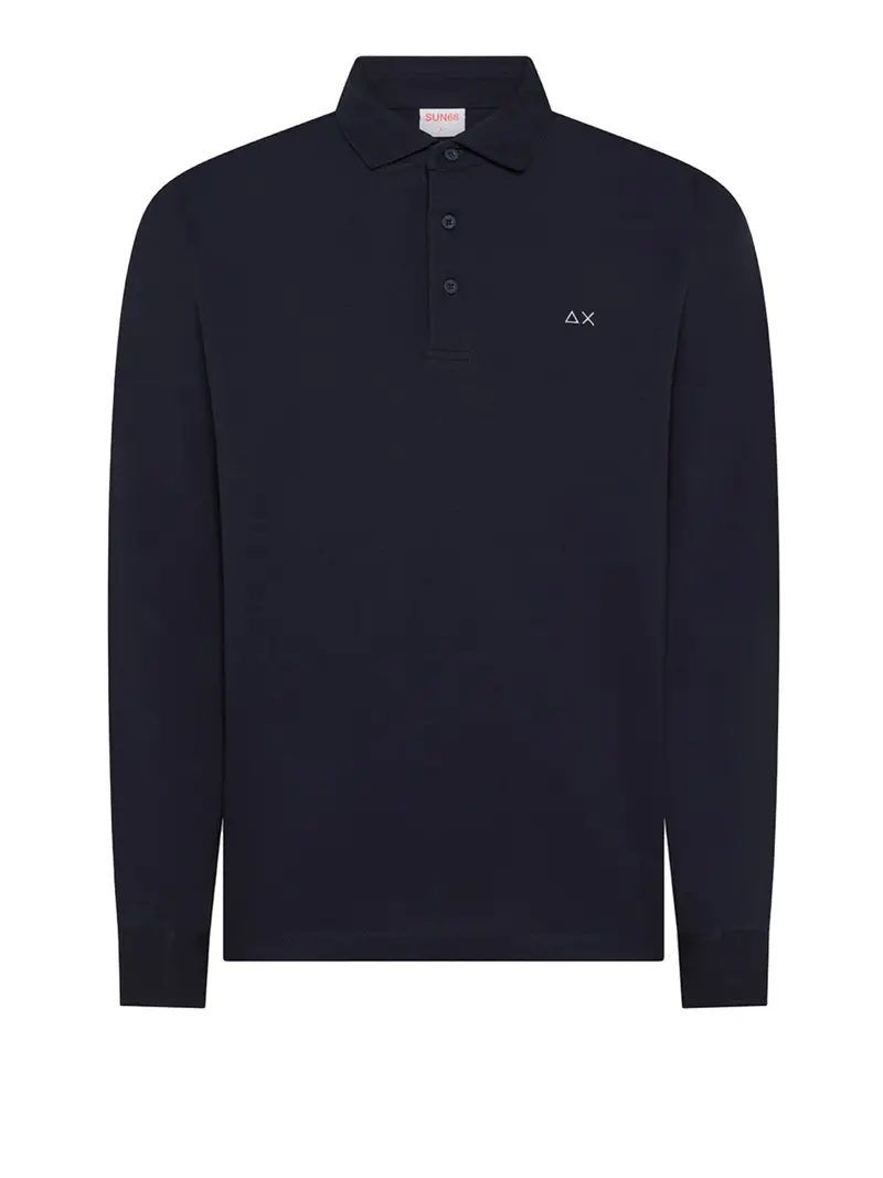 SUN68 Polo Uomo Blu 3471902