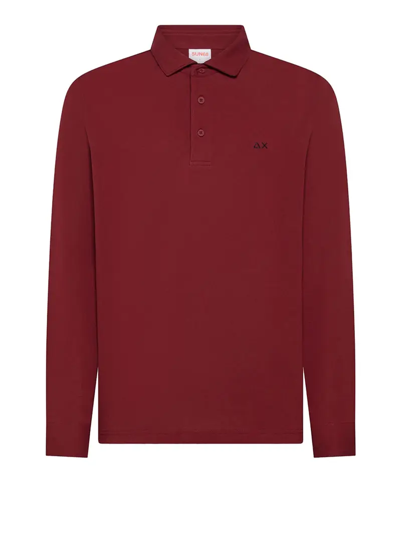 SUN68 Polo Uomo Bordeaux 3471960