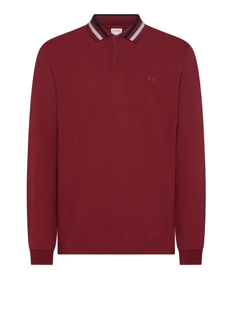SUN68 Polo Uomo Bordeaux 3471965