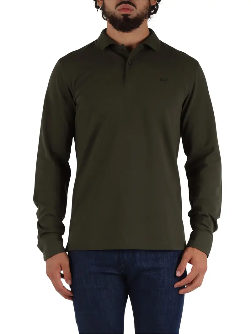 SUN68 Polo Uomo Verde 3220334