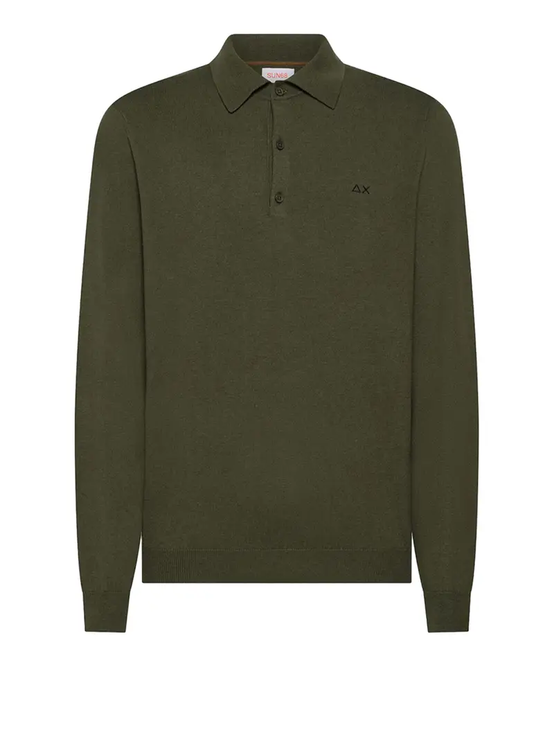 SUN68 Polo Uomo Verde 3472366