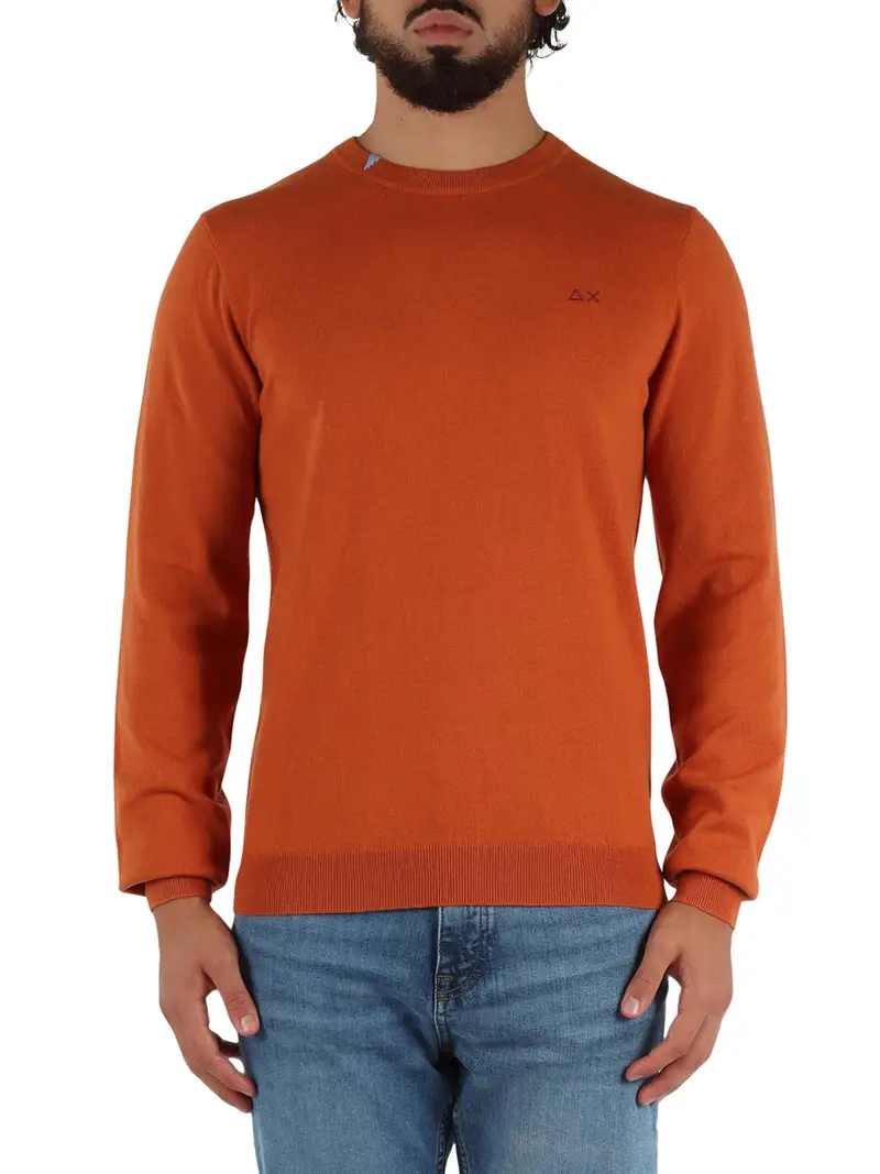 pullover sun68 da uomo - arancione