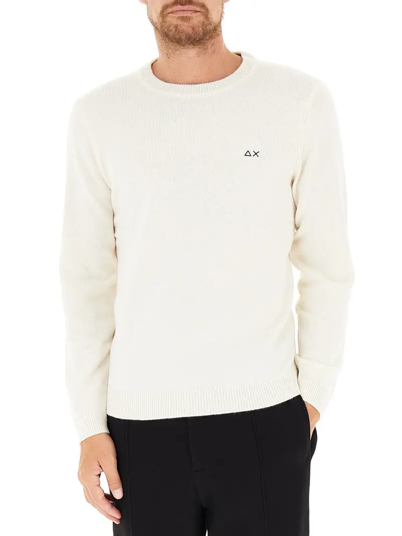 pullover sun68 da uomo - bianco