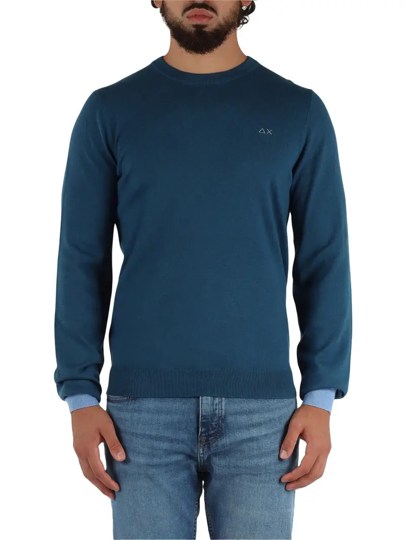 pullover sun68 da uomo - blu