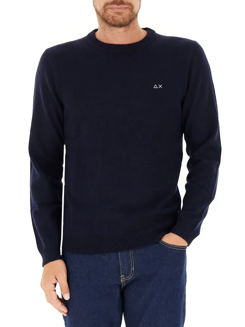 pullover sun68 da uomo - blu