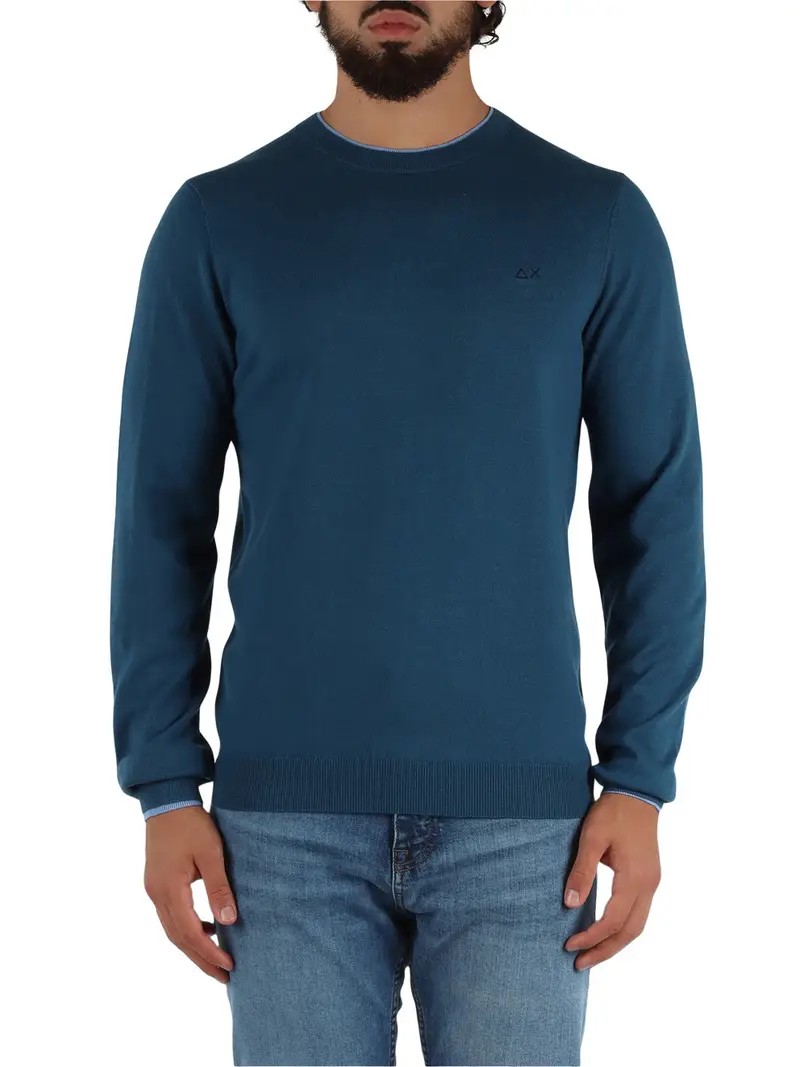 pullover sun68 da uomo - blu