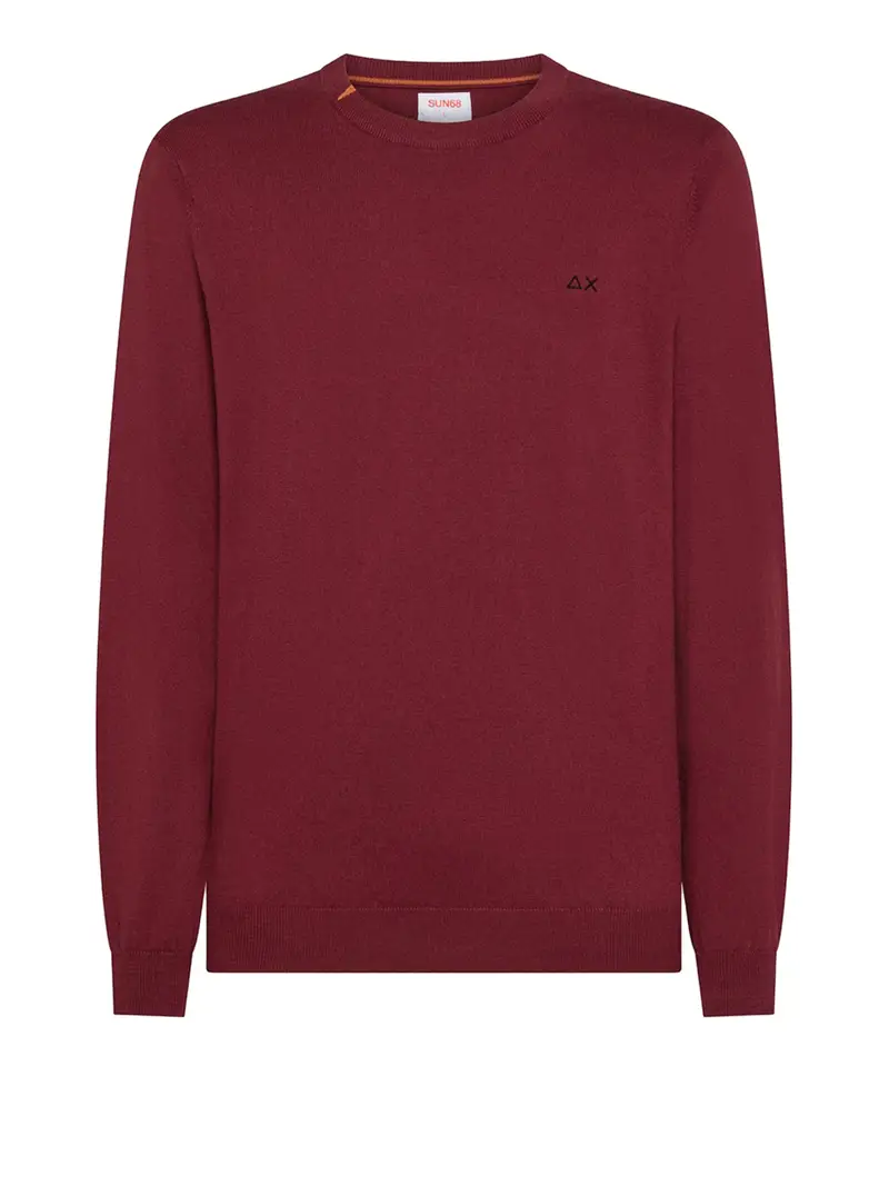 pullover sun68 da uomo - bordeaux