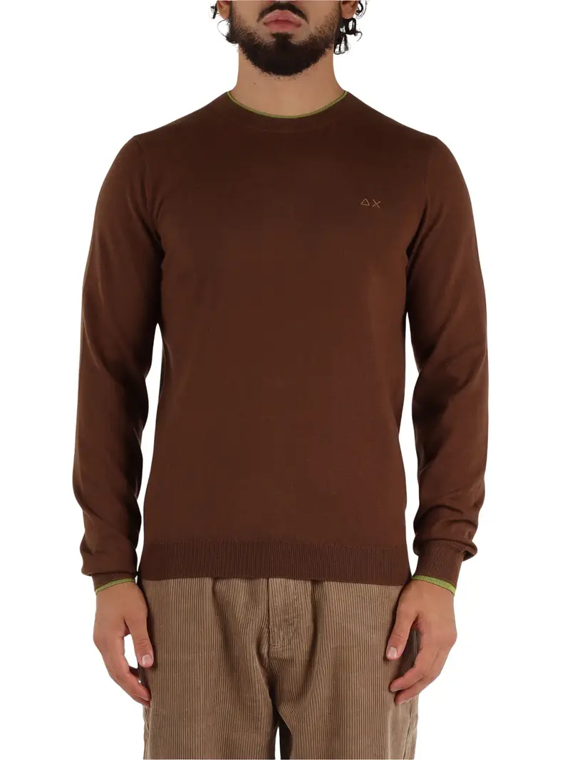 pullover sun68 da uomo - marrone