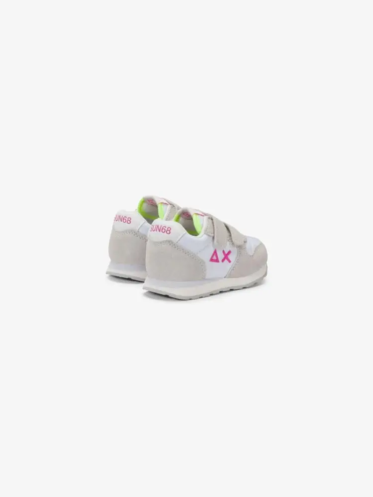 scarpe bianche neonata con logo miniatura 2