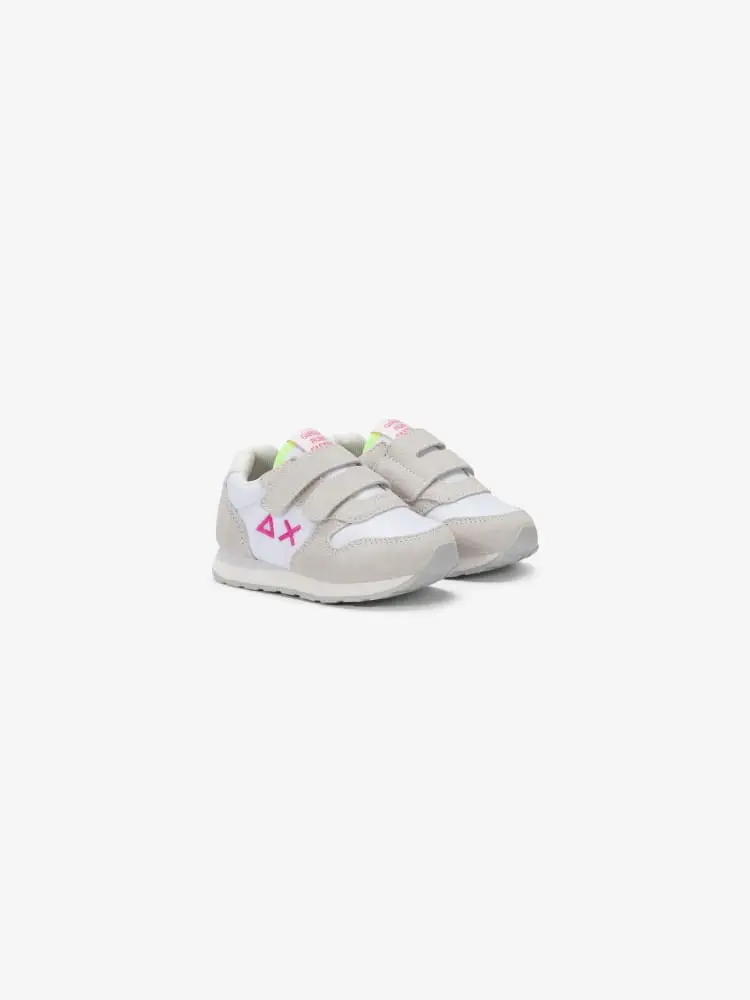scarpe bianche neonata con logo miniatura 3