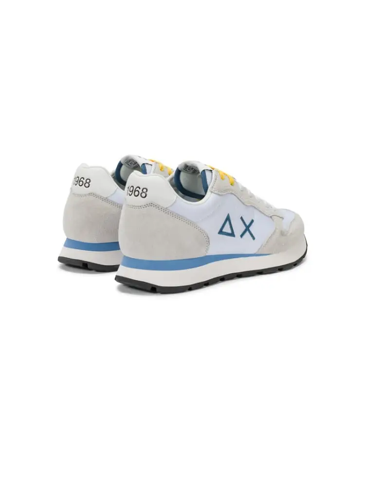 scarpe bianche uomo logo sul lato miniatura 3