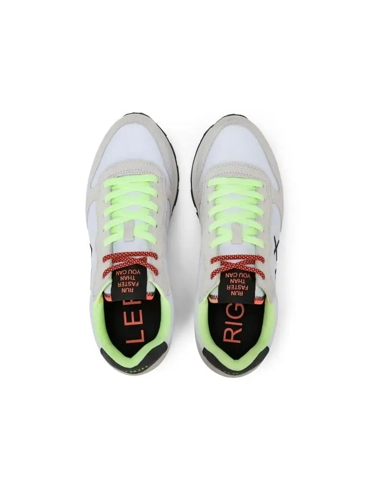 scarpe bianche uomo multicolor logo sul lato miniatura 2