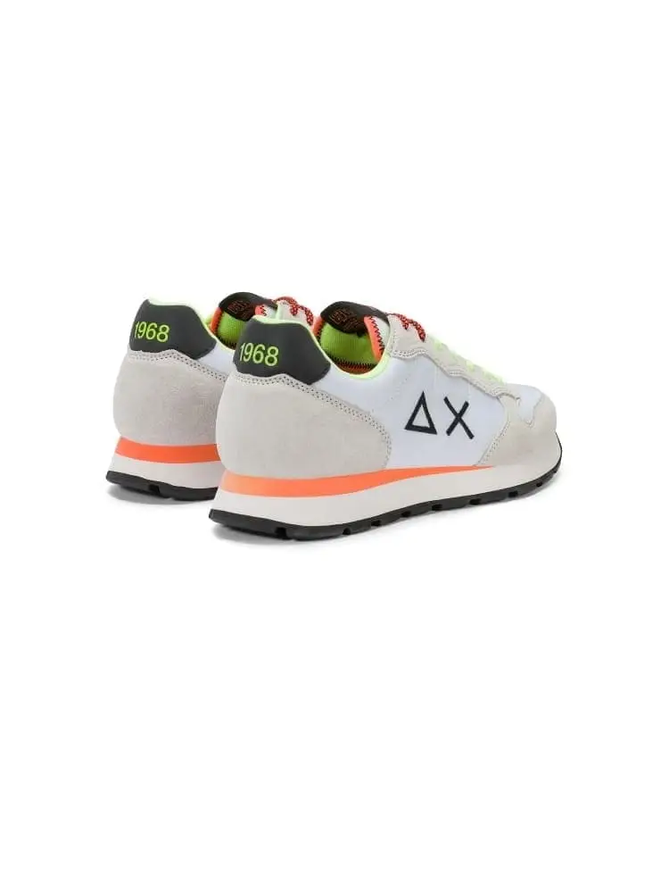 scarpe bianche uomo multicolor logo sul lato miniatura 3