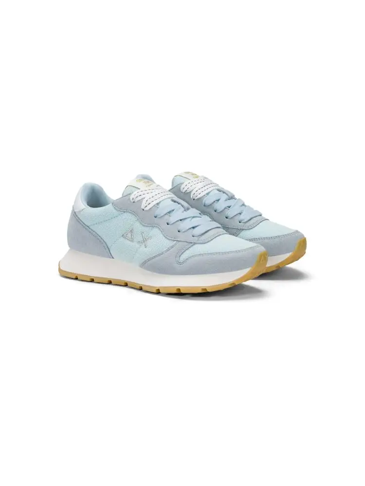 scarpe celeste donna ally glitter con logo miniatura 4