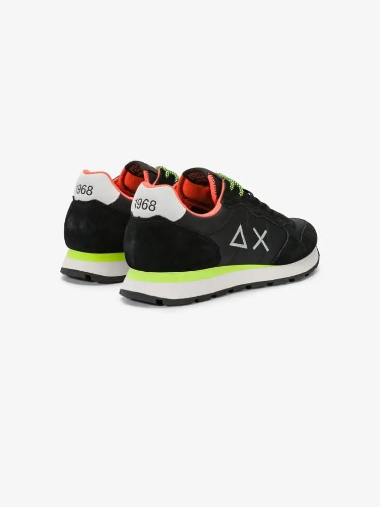 scarpe nere multicolor uomo logo sul lato miniatura 3