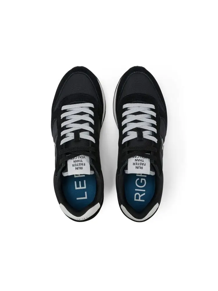 scarpe nere uomo logo sul lato miniatura 2