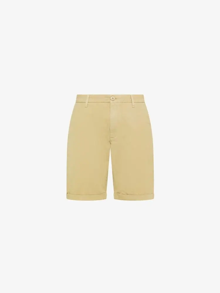 shorts beige uomo logo sul lato