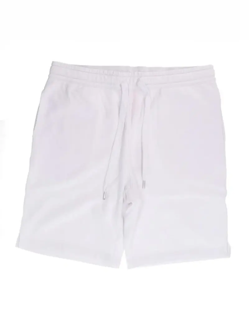 Sun68 shorts bianco uomo in cotone mini logo sul retro