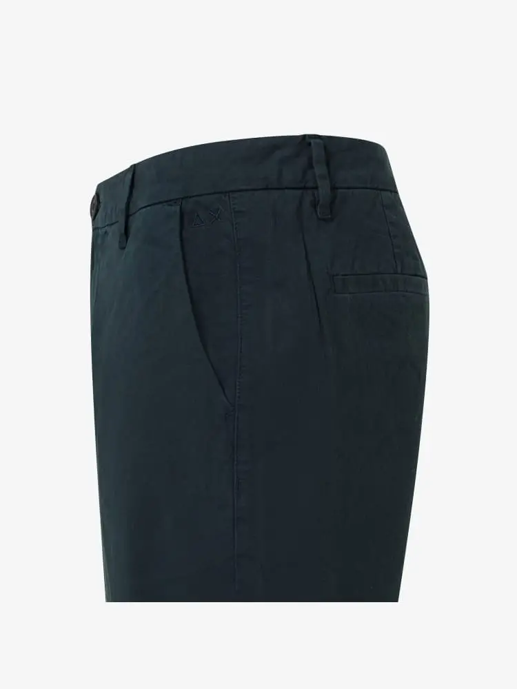 shorts blu navy uomo mini logo sul lato miniatura 2