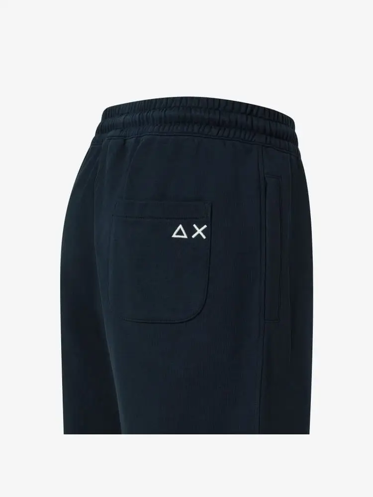 shorts blu navy uomo mini logo sul retro miniatura 2