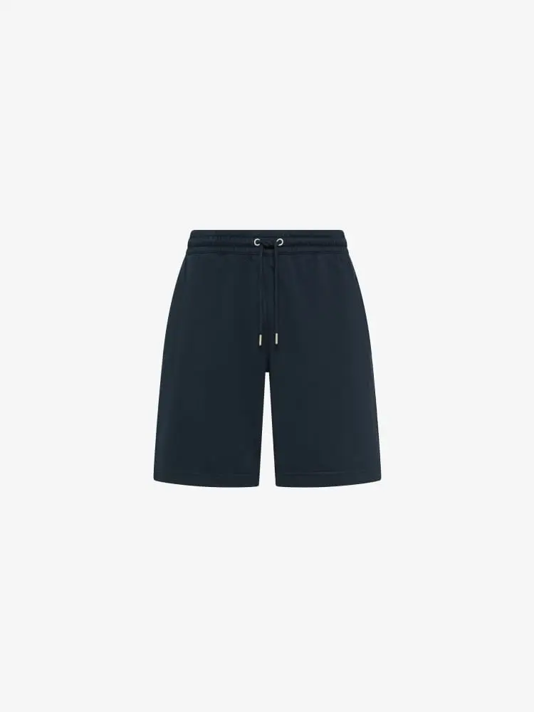 shorts blu navy uomo mini logo sul retro