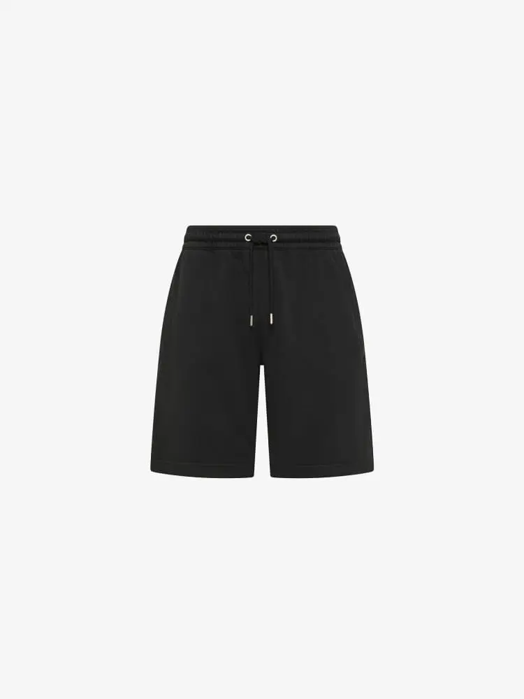 shorts neri uomo mini logo sul retro