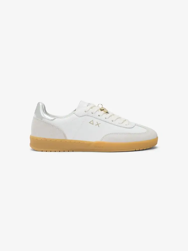sneaker donna california in pelle bianco
