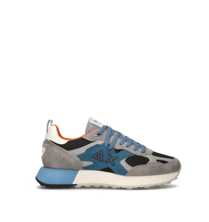 Sneaker uomo grigia/azzurra Vario