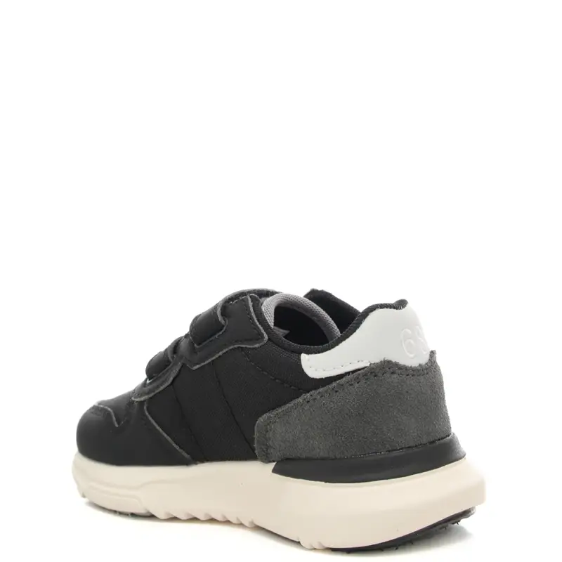 sneakers da bambino con patch logo sulla parte esterna nere miniatura 3