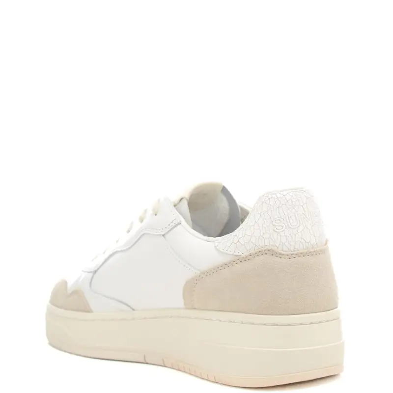 sneakers da uomo big basket con inserti in suede bianche miniatura 3