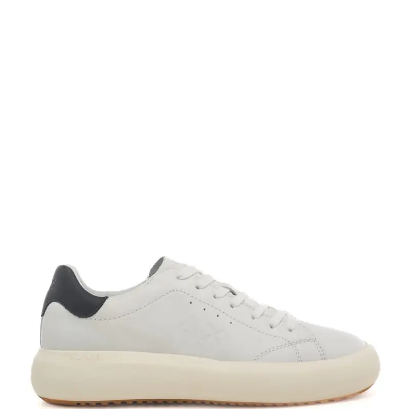 Sun68 sneakers da uomo big boy classic con inserto a contrasto sul retro bianco e nero