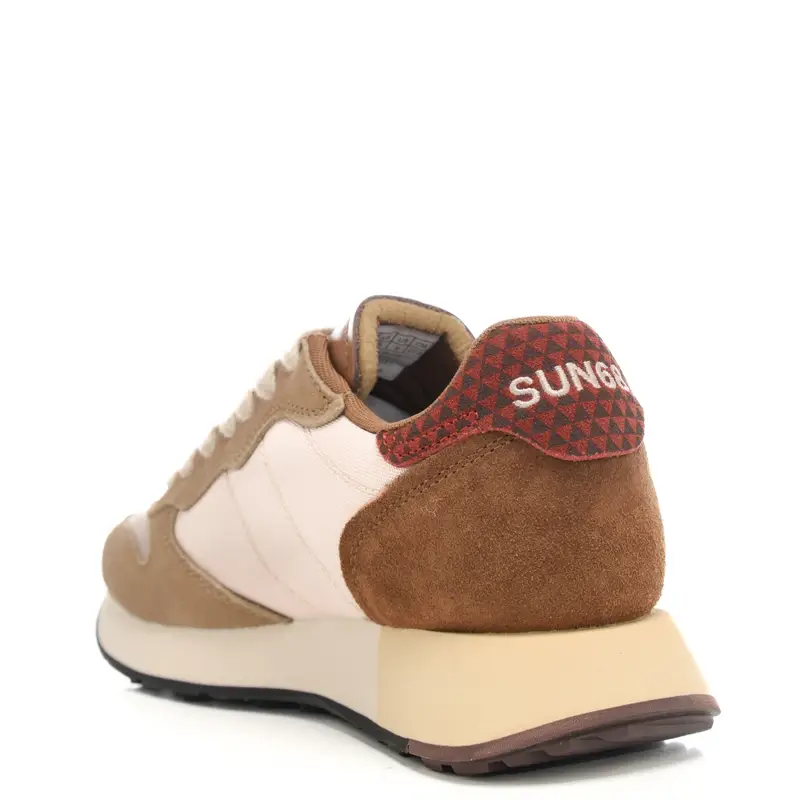 sneakers da uomo jaki winter con inserti in vari tessuti beige scuro miniatura 3