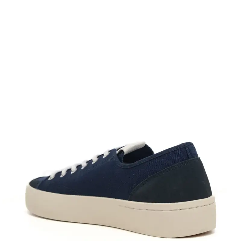 Sun68 sneakers da uomo street canvas con inserti in pelle navy blue miniatura 3