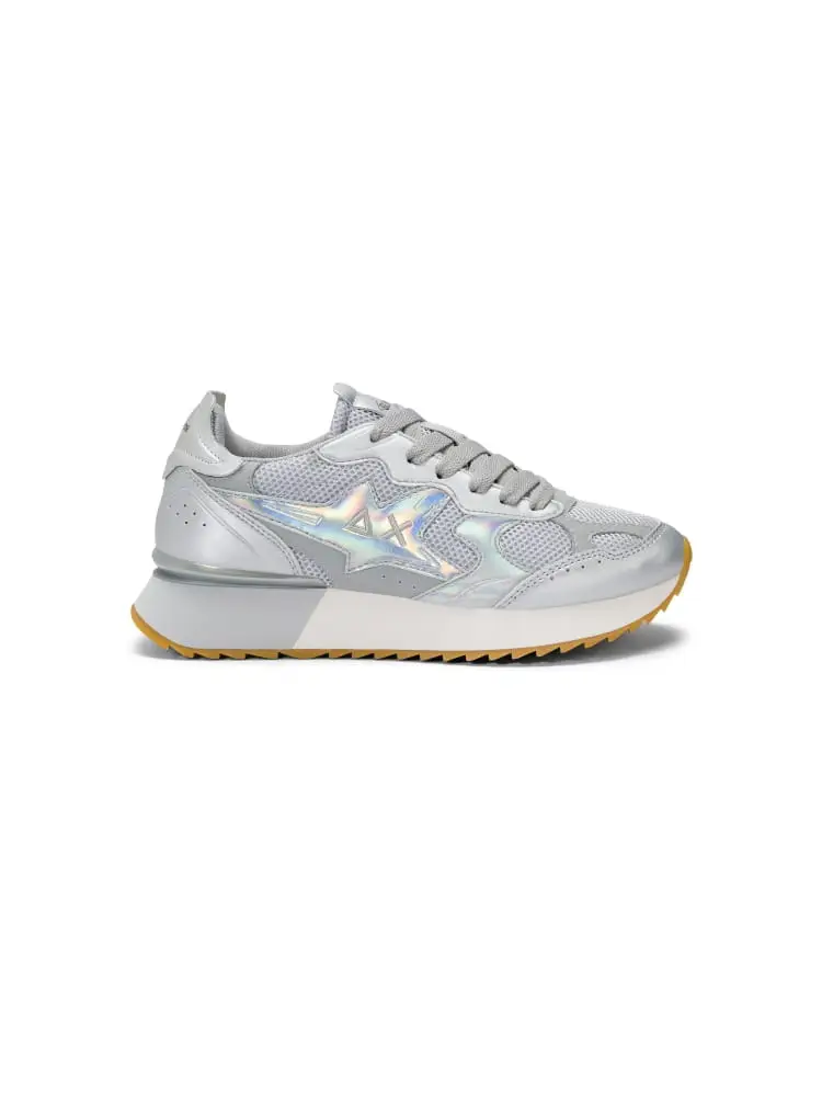 sneakers donna stargirl silver mesh argento