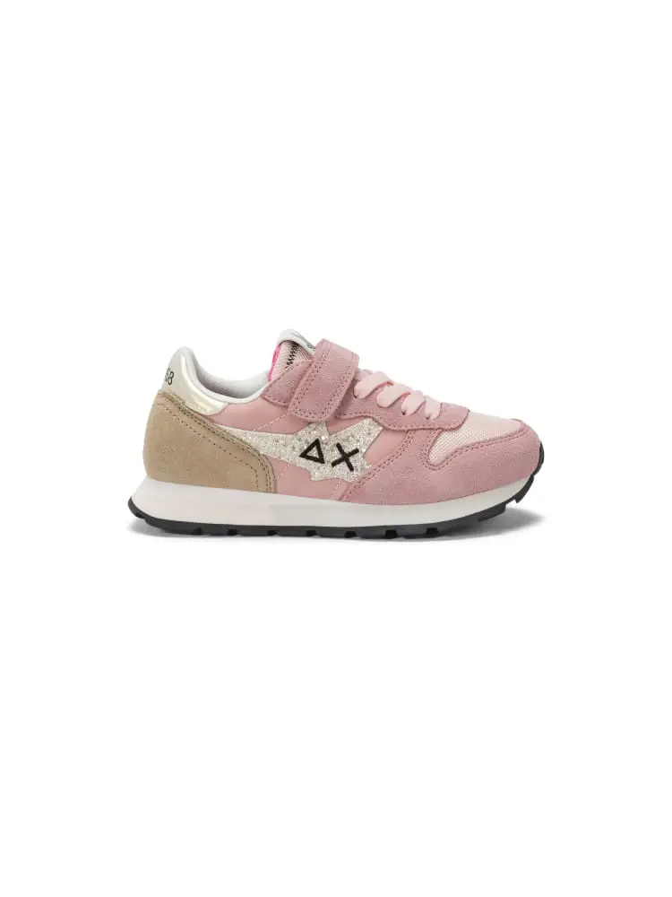 sneakers kids/junior stargirl glitter logo rosa