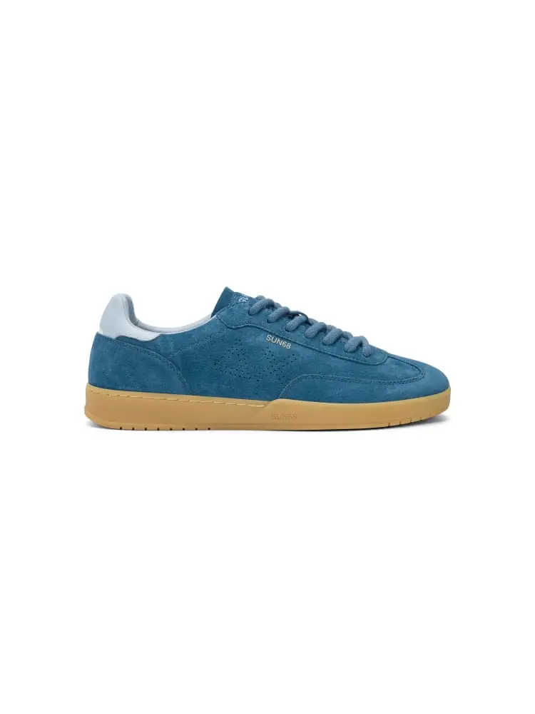 sneakers uomo california sun suede azzurra