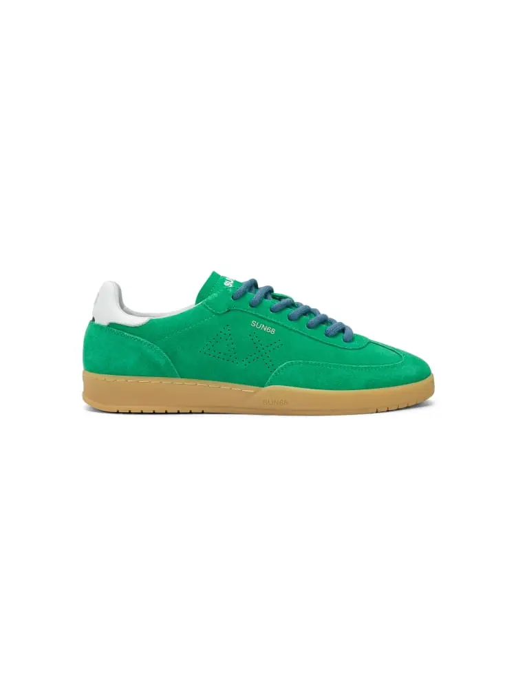 sneakers uomo california sun suede verde