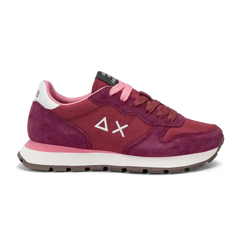 Sun 68 Ally Solid Mesh Bordo Bianco - Sneakers Donna EUR 40
