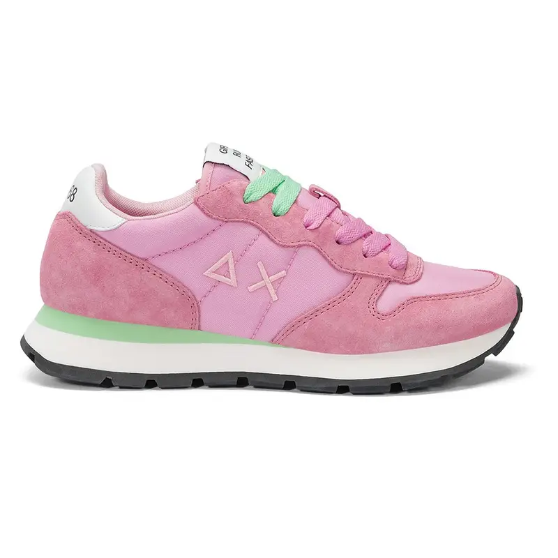 Sun 68 Ally Solid Nylon Rosa Verde - Sneakers Donna EUR 38