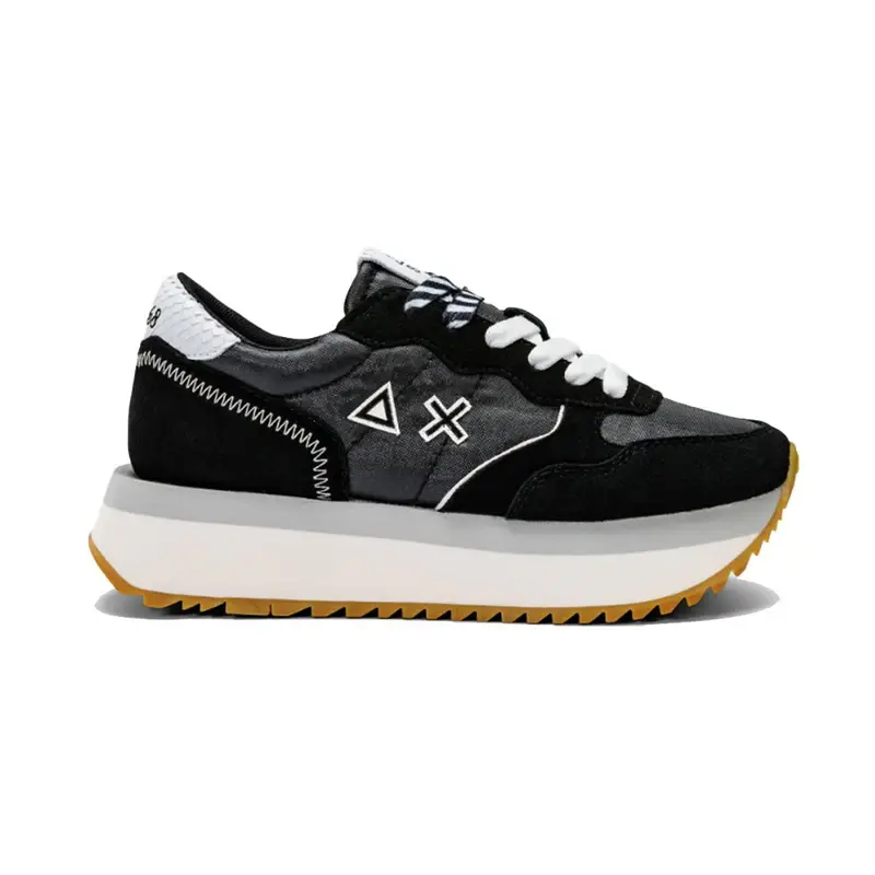 Sun 68 Big Bright Nylon Nero Bianco - Sneakers Donna EUR 41